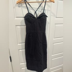 Seersucker bodice style fitted dress by Opening Ceremony